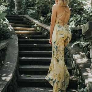 nellie printed maxi dress